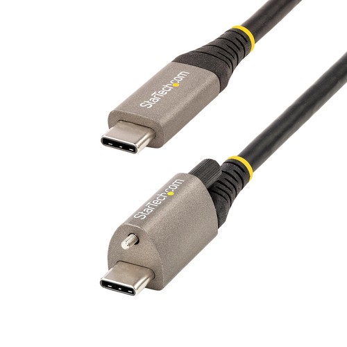 StarTech.com 3ft (1m) Top Screw Locking USB C Cable 10Gbps - USB 3.1/3.2 Gen 2 T