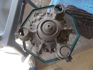 Vintage Ceiling light housing parts