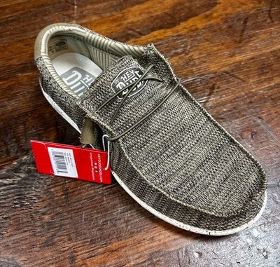 Hey Dudes Wally Sox's Brown Slip On Shoes -40019-255