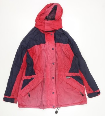 Eleven Damen rot blau Windbreaker Jacke Größe 14