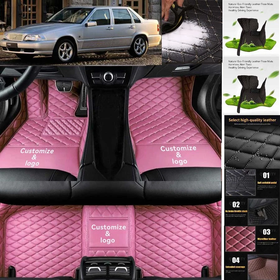 For Volvo S70 Car Floor Mats Luxury Waterproof Liners Carpets Cargo Custom Foto 3 de 4