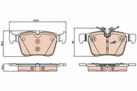 TRW BremsbelÄGe Bremsbelagsatz Hinten MERCEDES-BENZ C-KLASSE A205 C205 S205 W205