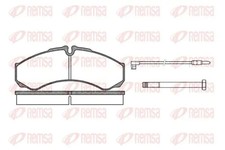 Brake pads Rear Axle 0651.02 REMSA for RENAULT TRUCKS MASCOTT Platform/Chassis