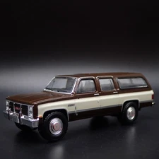1973-1991 GMC SUBURBAN SQUAREBODY BROWN 1/64 SCALE COLLECTIBLE DIECAST MODEL CAR