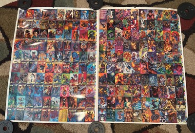 FLEER/SKYBOX MARVEL COMICS ONSLAUGHT UNCUT CARD SHEETS 1996