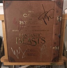 Fantastic beasts Book signed By J.K. Rowling And The Cast Of Fantastic beasts