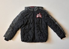 Nike Air Jordan Coat Black Jumpman Zip Up Puffer Jacket Boys Youth Small 8/10