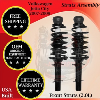Monroe OEM Front Struts Assembly 2007-2009 Volkswagen Jetta City 9 Year Warranty