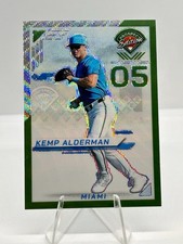2025 Panini Prospect Edition Kemp Alderman Holo Pink Velocity Ticket /75 Marlins