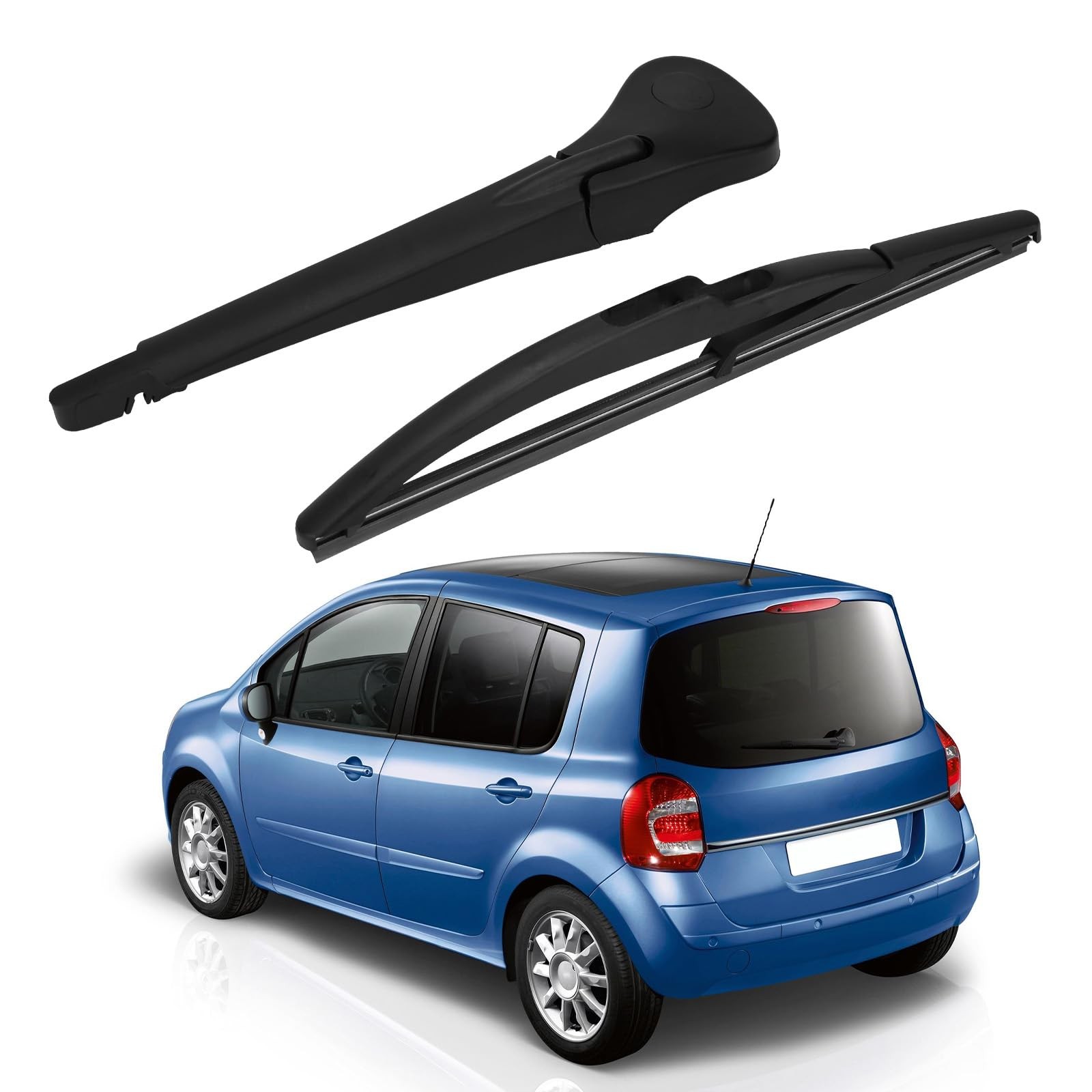 Balai essuie-glace arrière compatible Renault Grand Modus 2005 2008 2010 raclette pluie