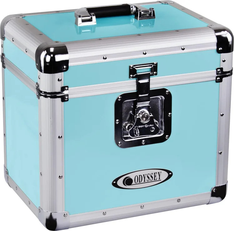 Odyssey Vintage Series KLP1 Record Case - Vintage Blue