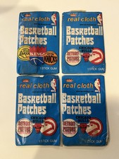 ***1969 FLEER - NBA BASKETBALL SEALED WAX PACKS (4) - REAL CLOTH PATCHES***