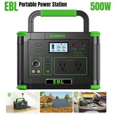 Power Station Portable 500W 519Wh With AC Outlet/DC Ports/USB Ports 140400mAh