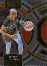 Jordin Canada 2024 Panini Select WNBA #198 Prizms Silver Atlanta Dream