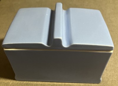 Vintage Refrigerator Dish Powder Blue COLDSPOT 1930's The Hall China Company