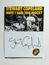 STEWART COPELAND THE POLICE  Signed Large  Page Superb original Signed  by STEW