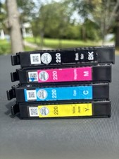 Epson Genuine Ink Cartridges 220 Standard Black, Cyan, Magenta  4pk. Pre Owned