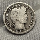 1916 S Barber Dime