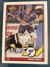 ADAM OATES Hockey Card Hall of Fame Member O Pee Chee 1991