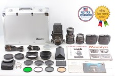 Rare Unused Mamiya RB67 Pro S 65mm 127mm 250mm w/2Backs, 2Finders From JAPAN