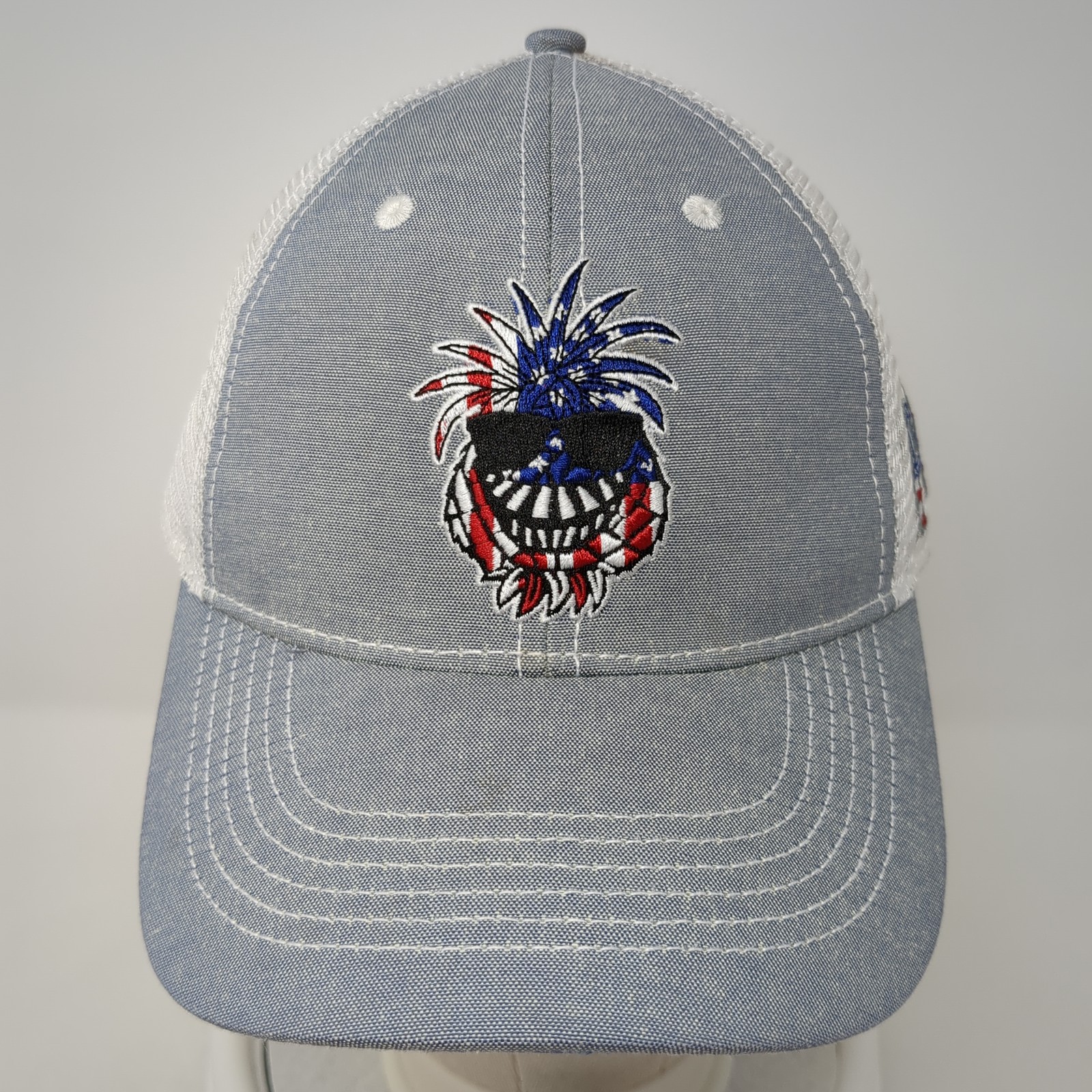 Pineapple Willy's Snapback Trucker Hat Blue One S… - image 2