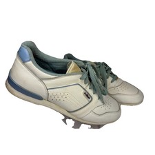 AMF Women s 8.5 Bowling Shoes White Leather Light Blue Vintage 80 s Retro Y2k