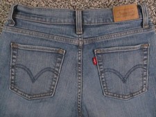 Levis 512 Jeans Womens 8S Blue Perfectly Slimming Boot Cut Stretch Denim 28x29