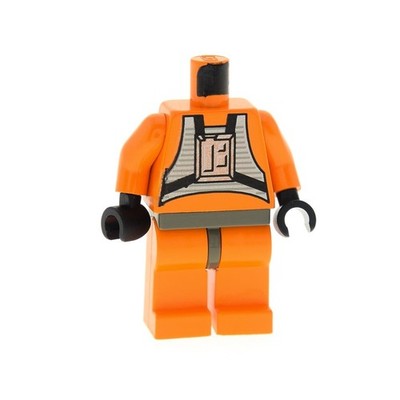 1x Lego Torso Beine Minifigur Star Wars Pilot orange sw0094 970c04 973ps1c01