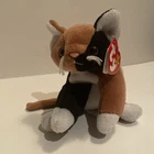 Ty Beanie Babies Chip Cat Calico Plush 1996 Black Brown Retired Vintage Toy