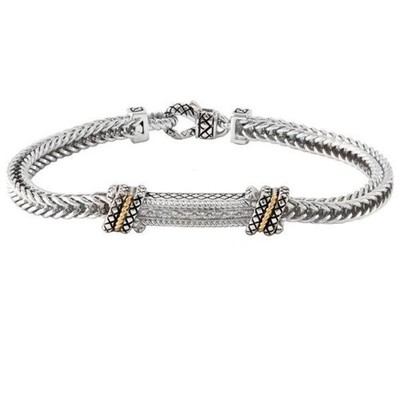 Andrea Candela ACB409/05 18k Gold Sterling Silber Linea Diamant Mesh Armband