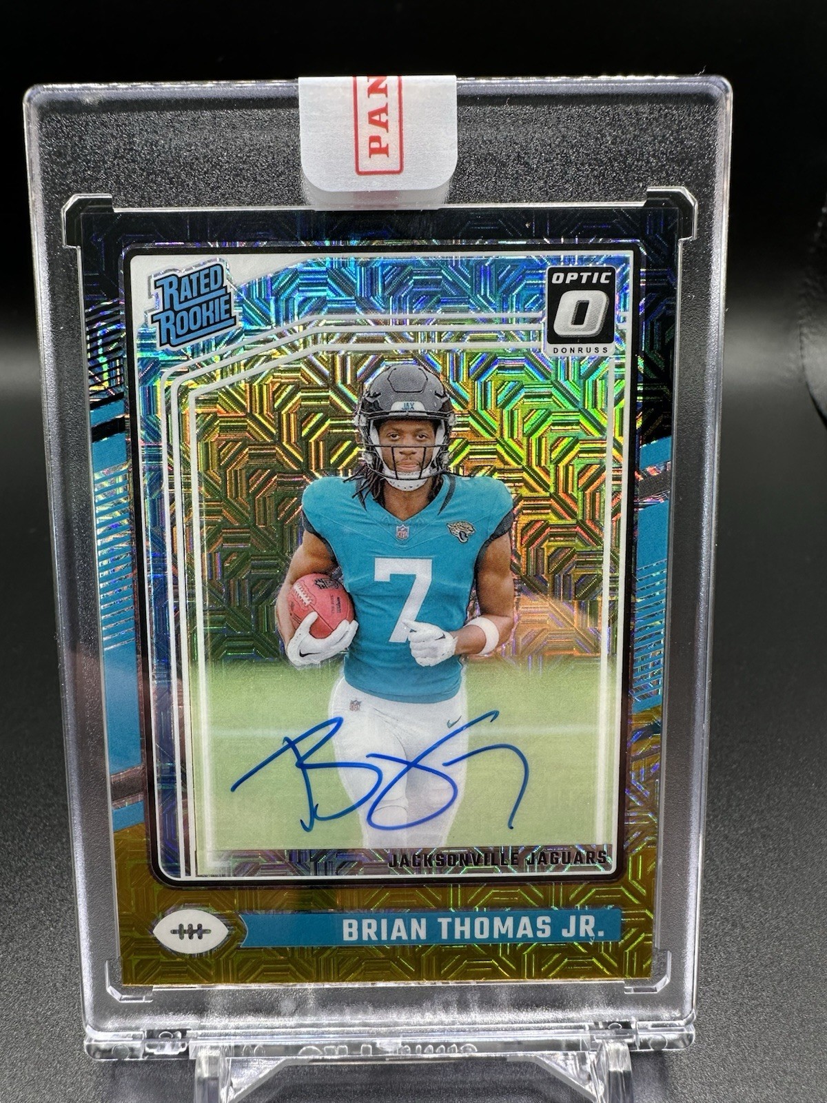 2024 Donruss Optic Brian Thomas Jr. RATED ROOKIE AUTO #214 Black Gold 39/60