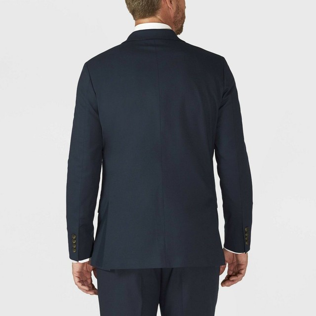 Haggar H26 Men's Tailored Fit Premium Stretch Suit Jacket Only Blue 48