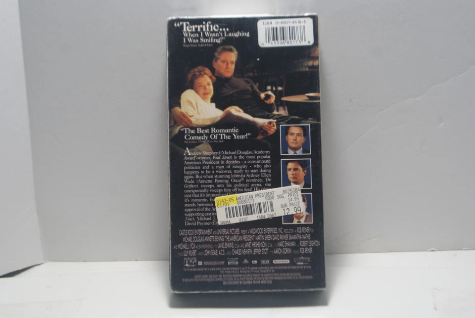 The American President VHS Movie New Sealed Michael Douglas Plays President - Image 2 of 3