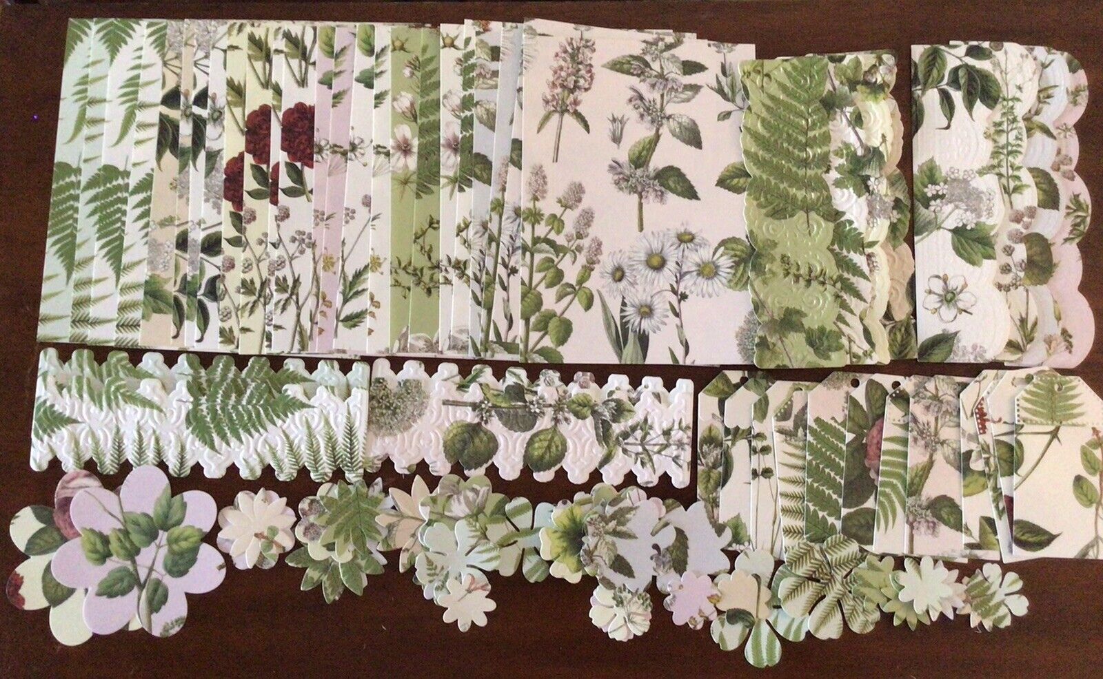 Anna Griffin “Botanical” 5x7 layers & Embellishments Set Of 85