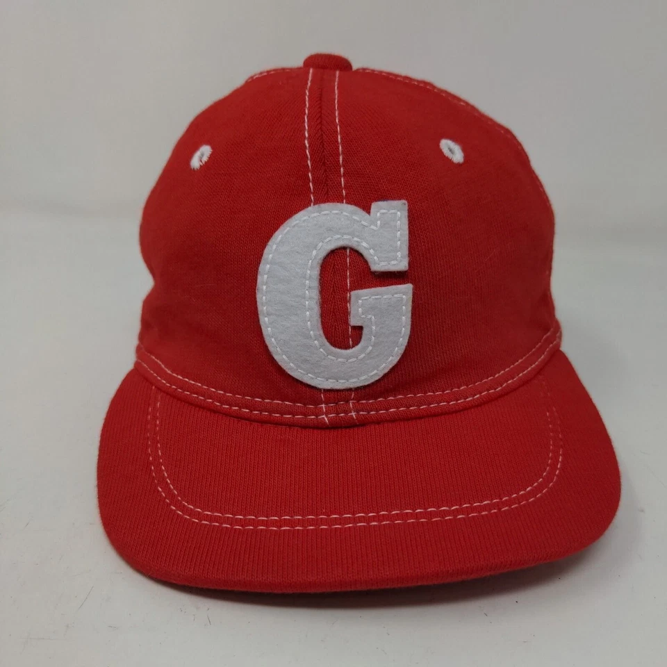 Sombrero elástico BabyGap para niño rojo talla 18-24 meses parche logotipo 100 % algodón Foto 2 de 4