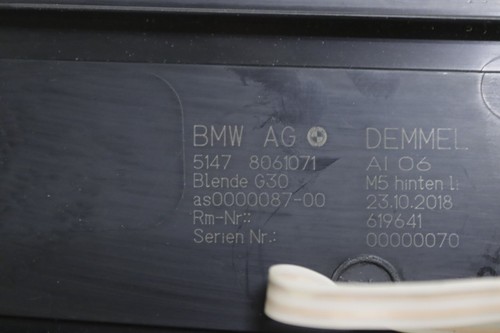BMW M5 F90 Front & Rear Interior Illuminated Door Sill Trim Set 2018 - 2023 OEM - Picture 20 of 24