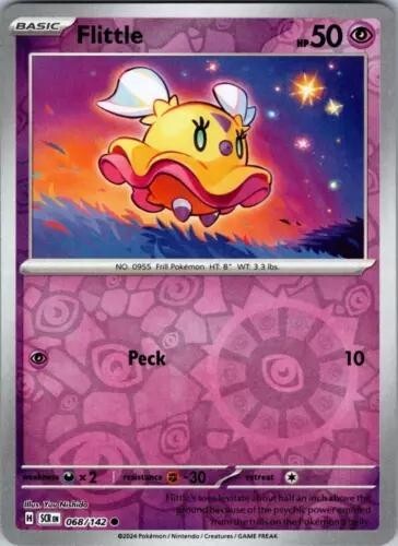 Pokémon TCG: Flittle 68/142 Reverse Holo (Stellar Crown) Mint Condition - Picture 1 of 1