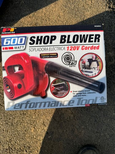 Performance Tool 600W kabelgebunden Elektro Garage/Laden Laubbläser mit abschließbarem Abzug - Bild 2 von 4
