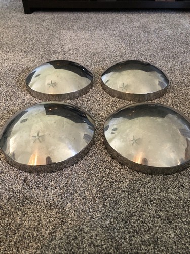 Set Of 4 Semi Truck Dome Hub Caps - Picture 2 of 5