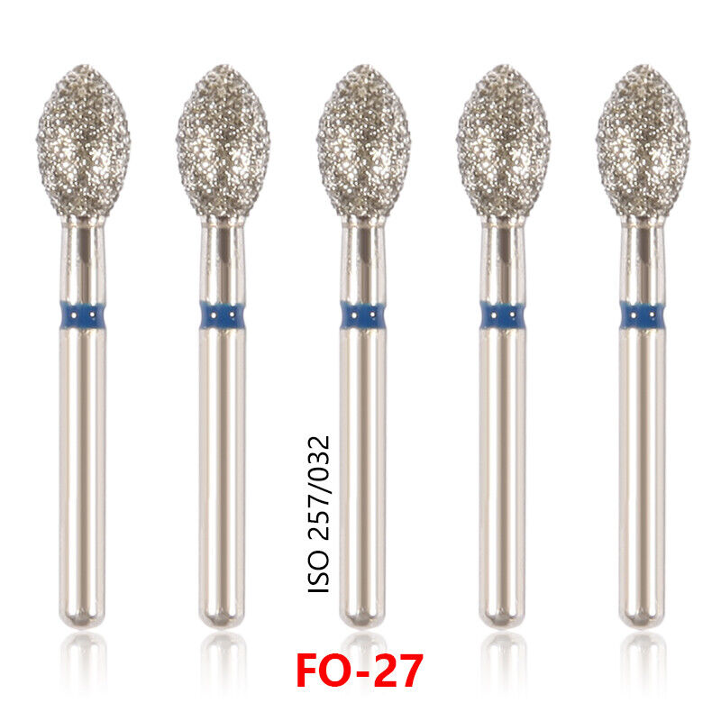 1-100 DENTAL FRESE DIAMANTATE PER TURBINE DENTISTA ODONTOTECNICO FG 1.6mm PUNTE - Zdjęcie 709 z 884