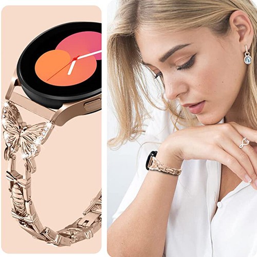 Butterfly Band For Samsung Galaxy Watch 5/5 Pro 40/44mm 4/4 Classic Bling Strap - Picture 6 of 16