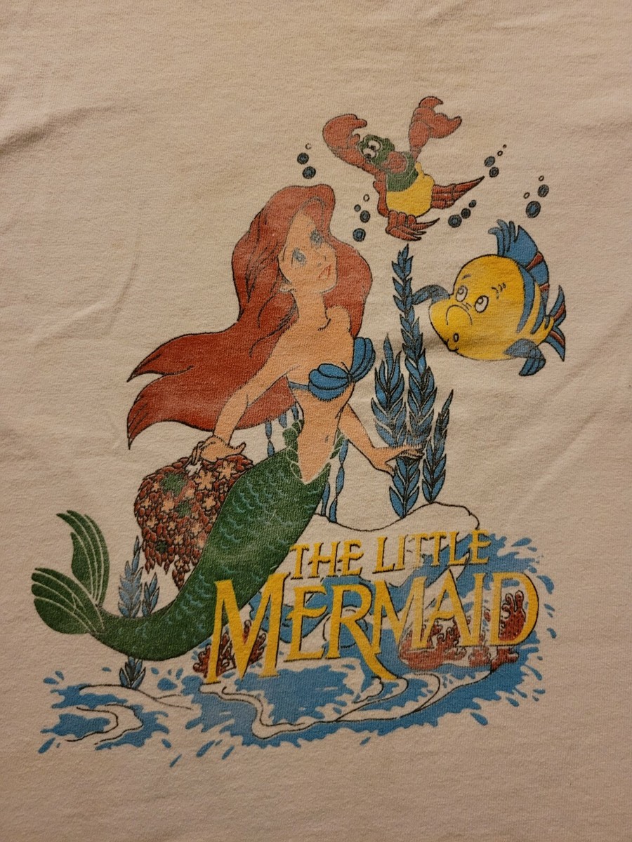 THE LITTLE MERMAID RARE 1989 ORIGINAL VINTAGE TEE SHIRT THE LITTLE MERMAID RARE 1989 ORIGINAL VINTAGE TEE SHIRT