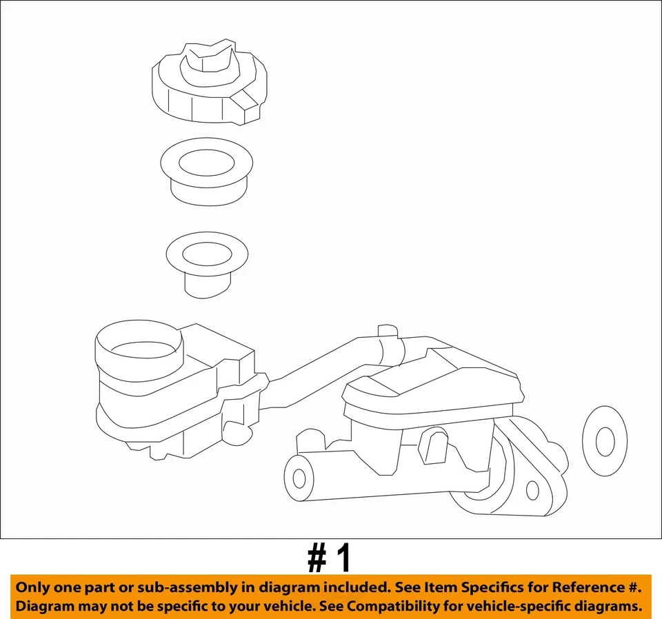 Cilindro maestro de freno usado se adapta a: Honda Civic 2007 1,8 L frenos de tambor traseros grado A Foto 4 de 4