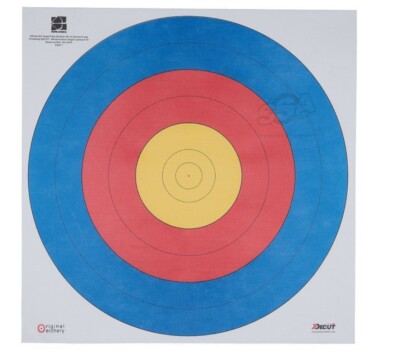 10 X Decut 80cm 6 Ring Waterproof Polyester Target Faces Free P&P & Target Pins