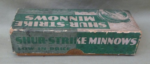 Shur Strike Green Empty Box, End Panel No. 115?, C. 1930's - Picture 3 of 6