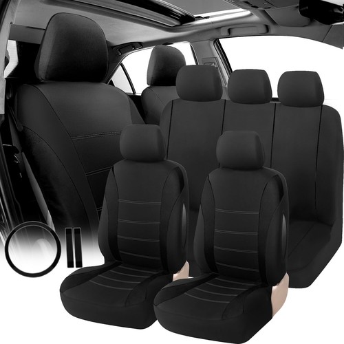 For Kia Auto Car Seat Covers Full Set Front Rear Protector Premium Cloth Art Pad - Bild 2 von 27