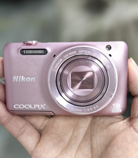 95 New -Nikon COOLPIX S6600 Digital Camera 16.0MP 12x Optical Zoom -Pink /White