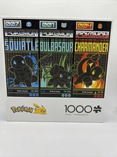 Buffalo Games - Retro Pokemon - 1000 Piece Jigsaw Puzzle New 001, 004, 007