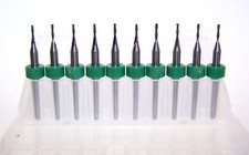 10 1.20mm .0472" MICRO CARBIDE 2 FLUTE END MILL, NEW 1600.0472.210