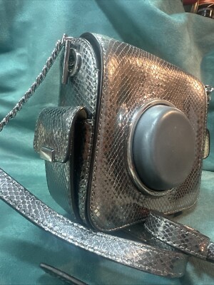 Michael Kors Bag Shoulder Scout MD Camera Metallic Embossed